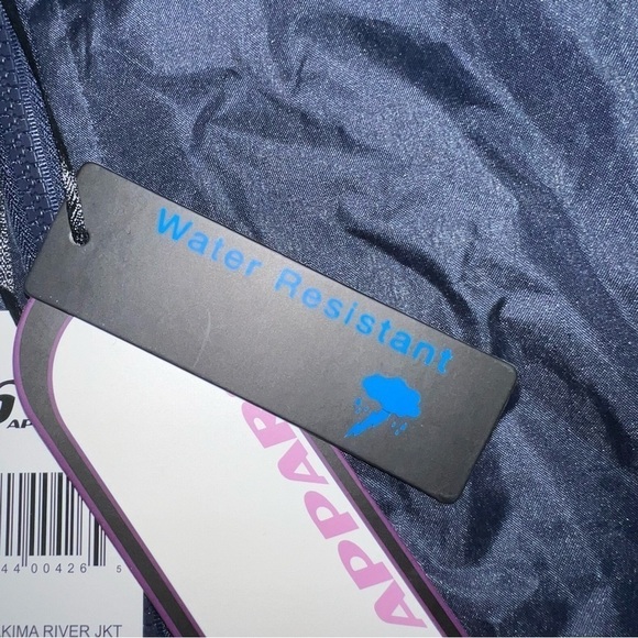 IS Apparel Rain Jacket Size Medium Yakima River Blue Pink Wind Resistant Hooded - Picture 7 of 10